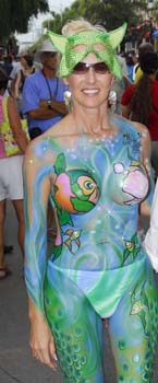 Body Painting 2007 photo - Duval Street, Key West